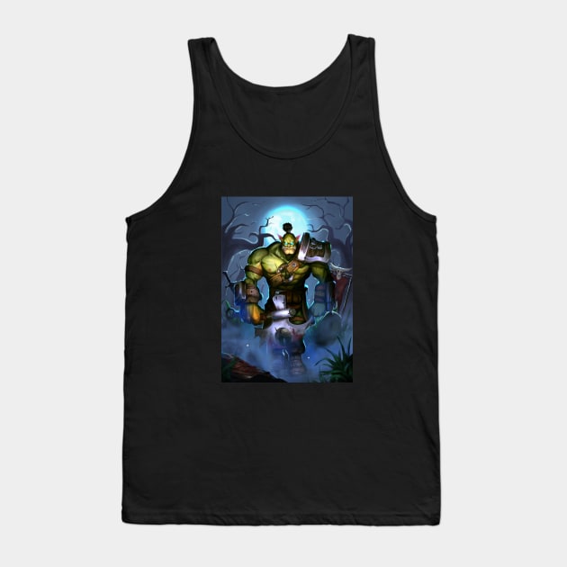 Green warrior Orc Tank Top by marbotz